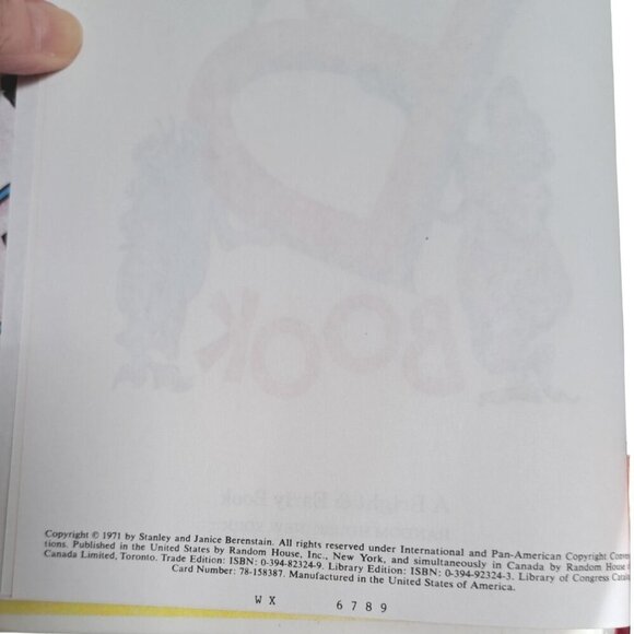 RARE Dr Seuss The Berenstains B‎ Book Vintage 1971 Hardcover Children's Book - Picture 9 of 14